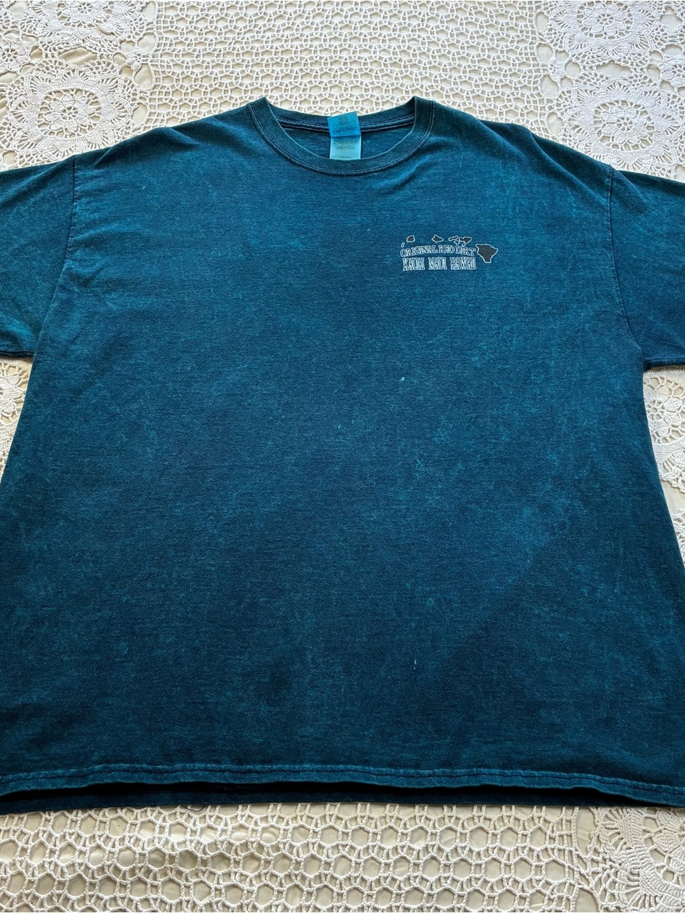 Vintage Men’s XL Blue Honu Hawaii Graphic Print Gildan Ultra Cotton Crew Neck T